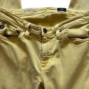 AG yellow Stevie ankle jeans 26